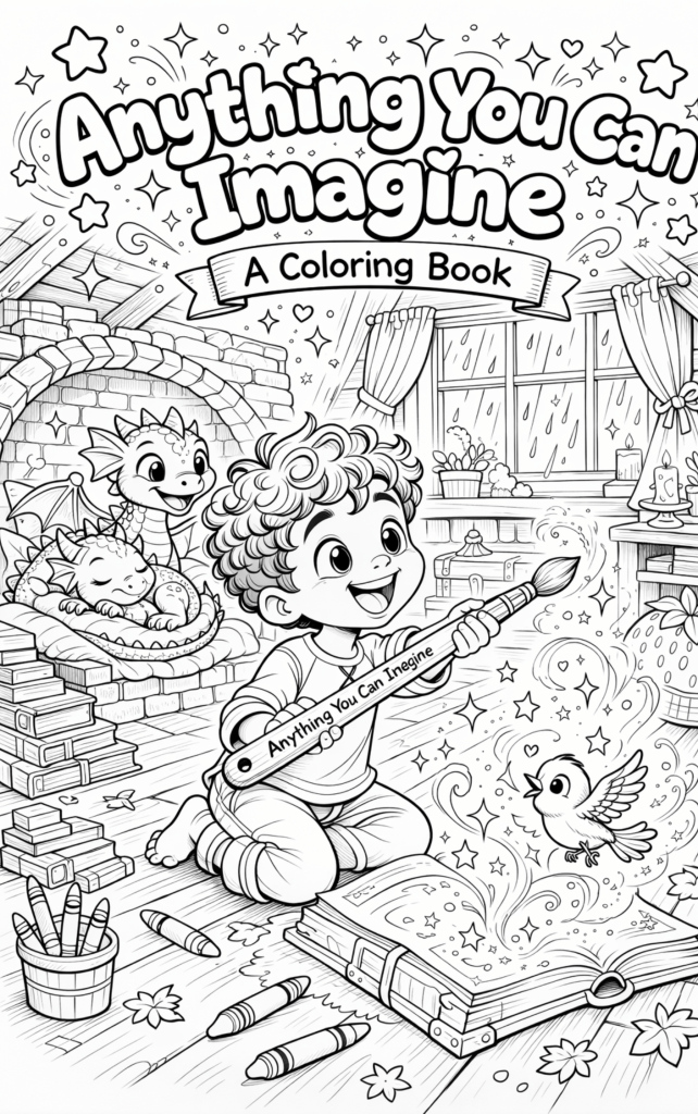 Anything You Can Imagine Coloring Book – Personalized Custom Edition